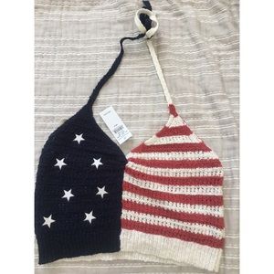 American flag crop top💥